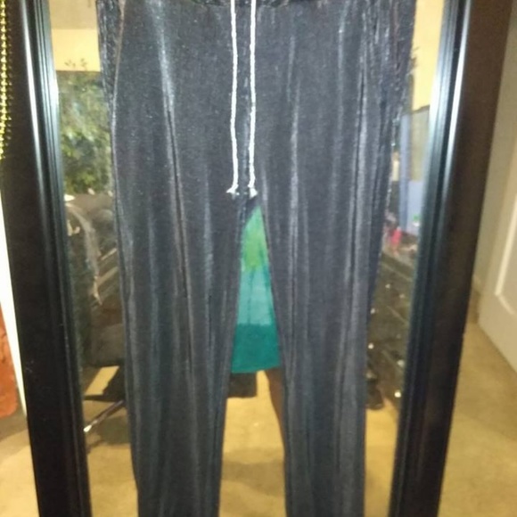 2 Pair Metallic Stretch Pants Drawstring - Picture 5 of 5